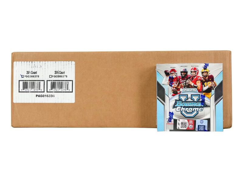 2025 Bowman University Chrome Football Mega 20-Box Case [Topps Direct]