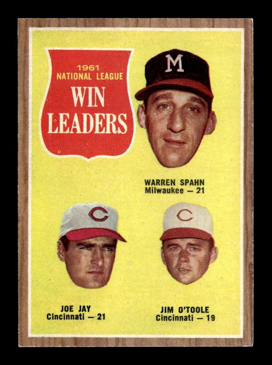 1962 Topps NL Win Leaders #58 PSA 6 (EX-MT) #04583638