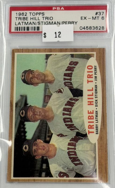 1962 Topps Tribe Hill Trio #37 PSA 6 (EX-MT) #04583628