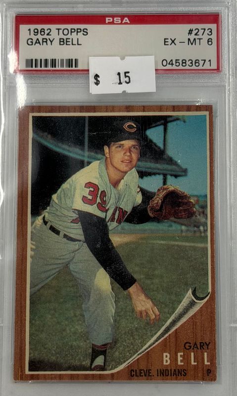 1962 Topps Gary Bell #273 PSA 6 (EX-MT) #04583671