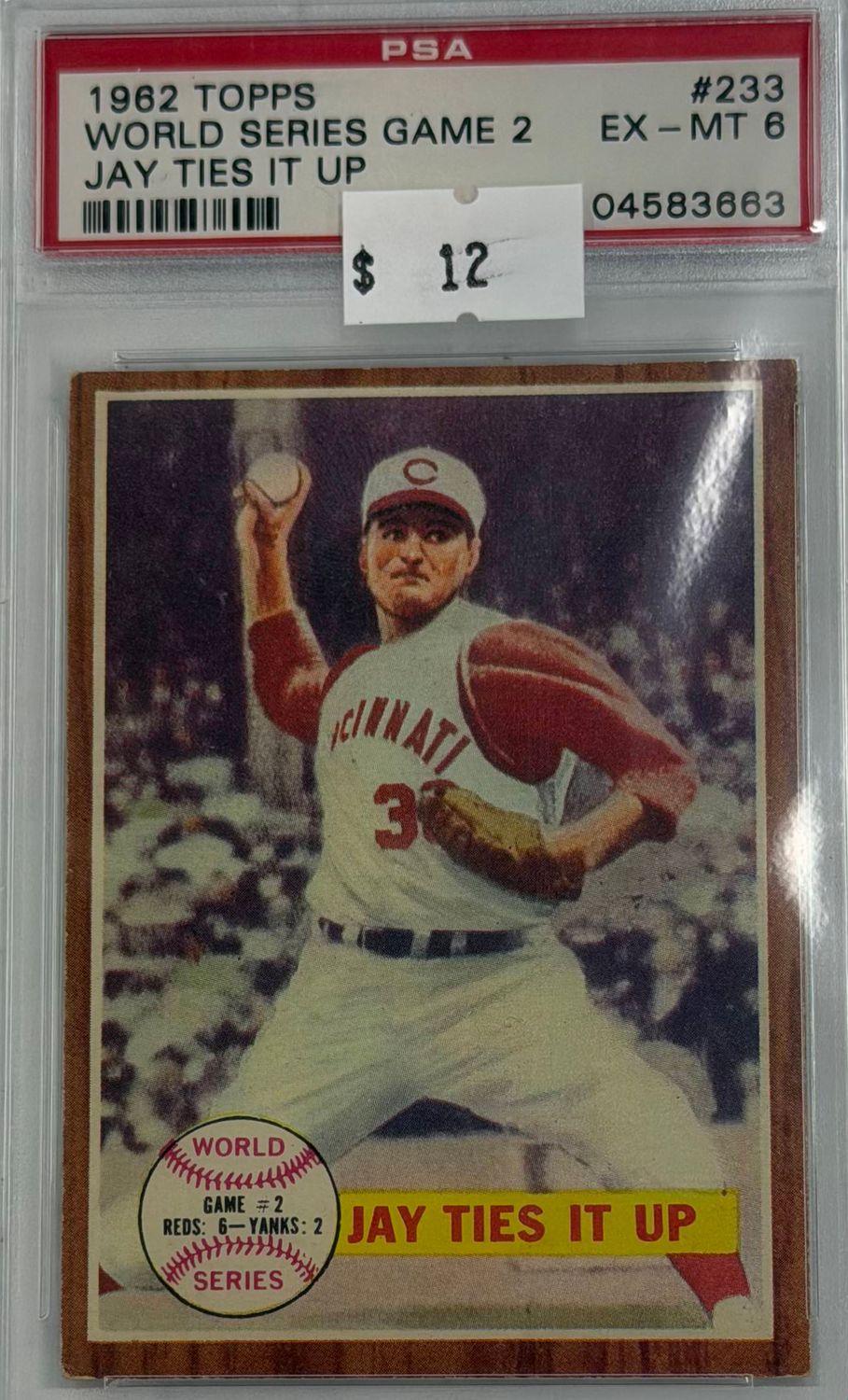 1962 Topps World Series Game 2 #233 PSA 6 (EX-MT) #04583663