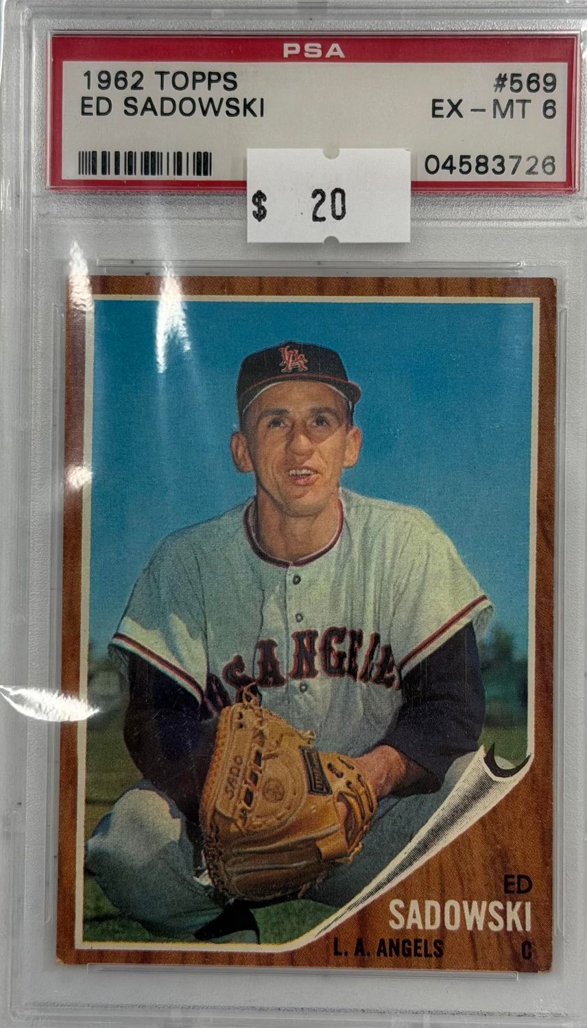 1962 Topps Ed Sadowski #569 PSA 6 (EX-MT) #04583726