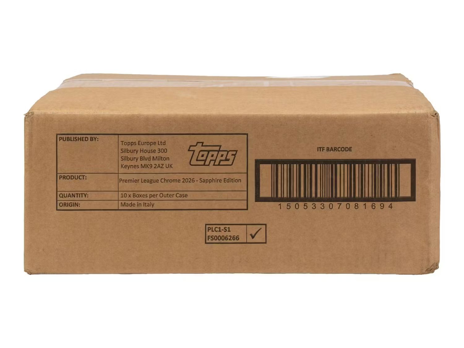 2026 Topps Chrome Premier League EPL Soccer Sapphire Edition Hobby 10-Box Case [Topps Direct]