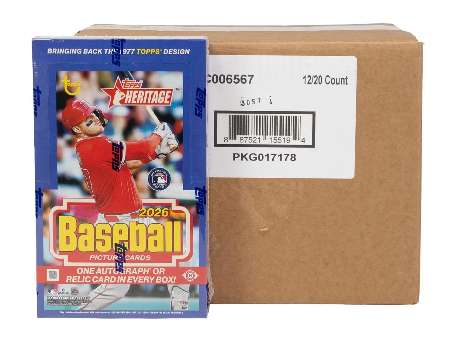 2026 Topps Heritage Baseball Hobby 12-Box Case [Topps Direct]
