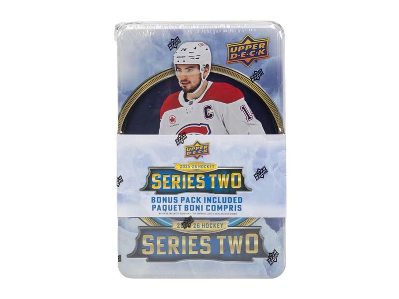 2025-26 Upper Deck Series 2 Hockey Retail Tin
