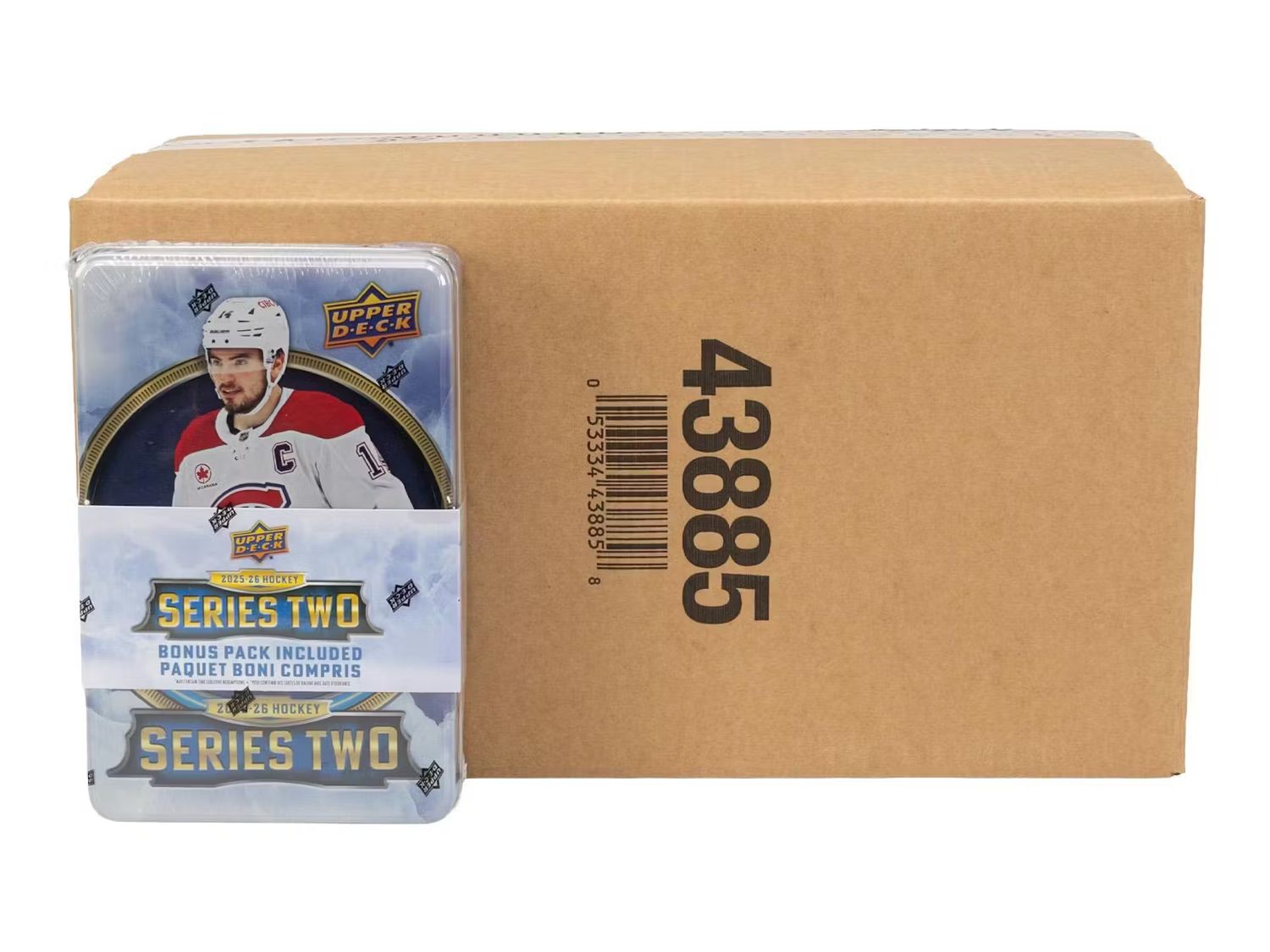 2025-26 Upper Deck Series 2 Hockey Retail 12-Tin Case