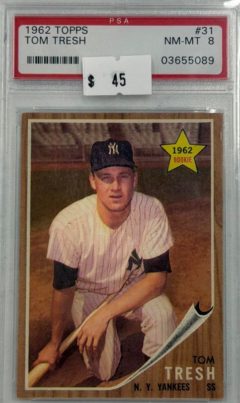 1962 Topps Tom Tresh #31 PSA 8 (NM-MT) #03655089