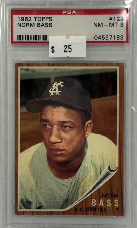 1962 Topps Norm Bass #122 PSA 8 (NM-MT) #04557183