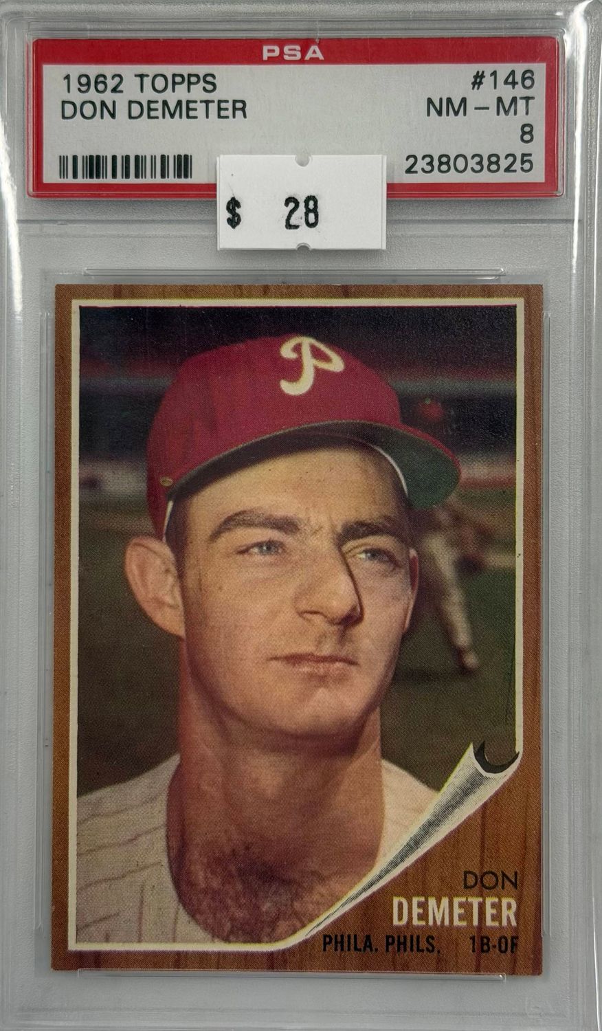 1962 Topps Don Demeter #146 PSA 8 (NM-MT) #23803825