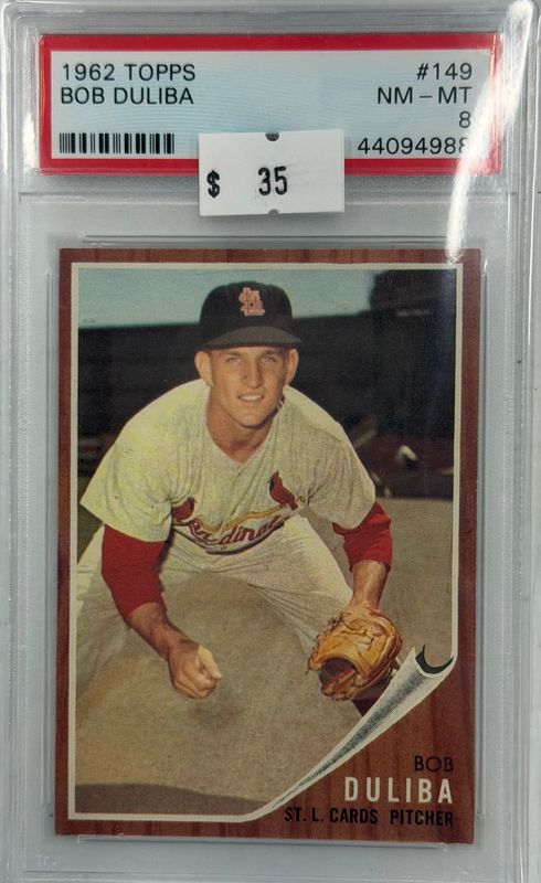 1962 Topps Bob Duliba #149 PSA 8 (NM-MT) #44094988