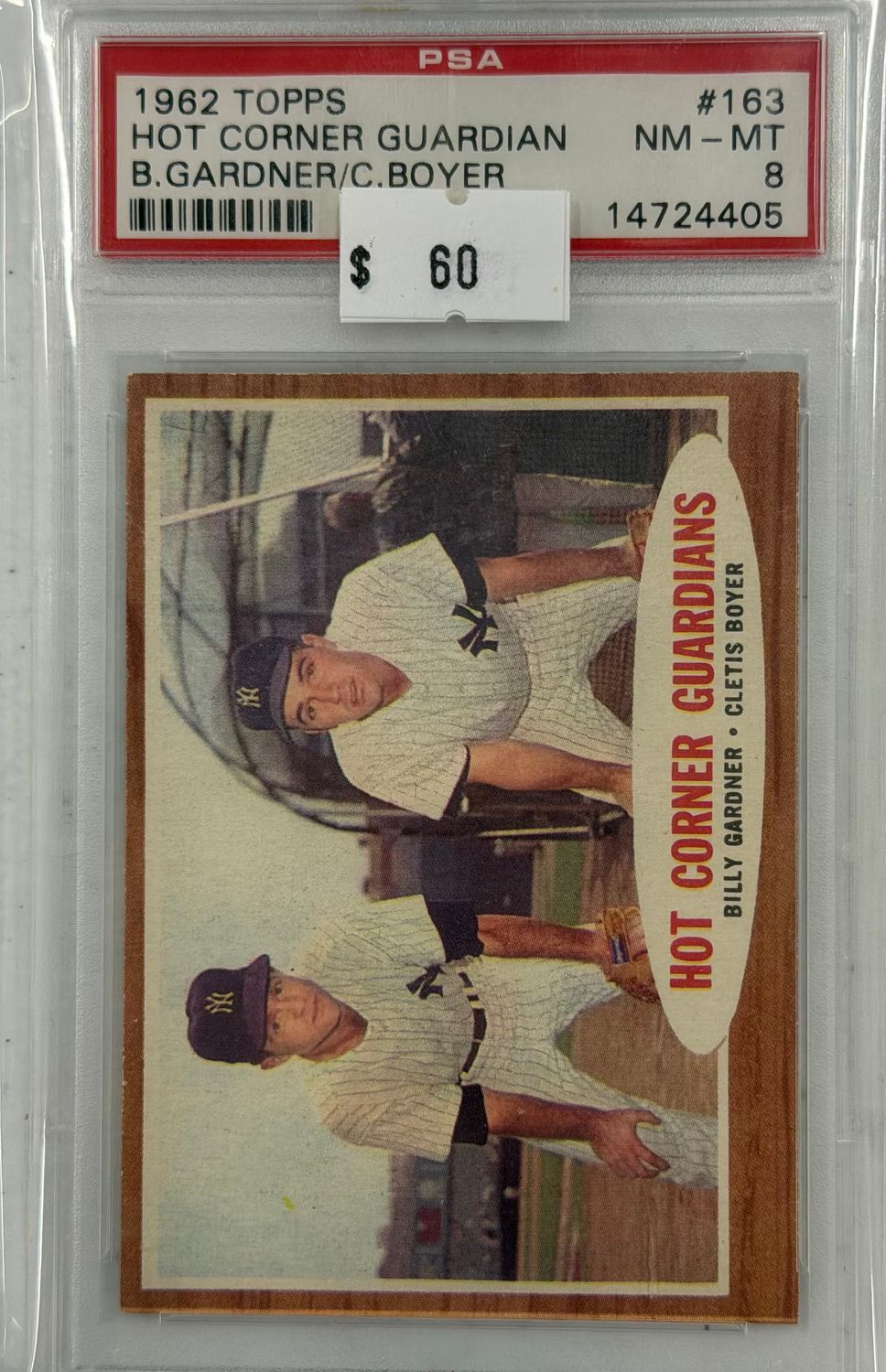1962 Topps Hot Corner Guardian #163 PSA 8 (NM-MT) #14724405