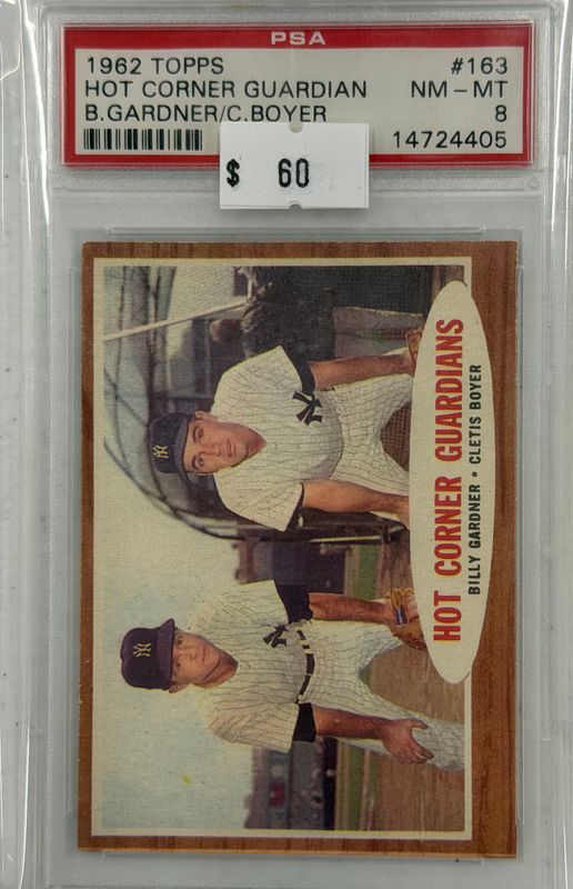 1962 Topps Hot Corner Guardian #163 PSA 8 (NM-MT) #14724405