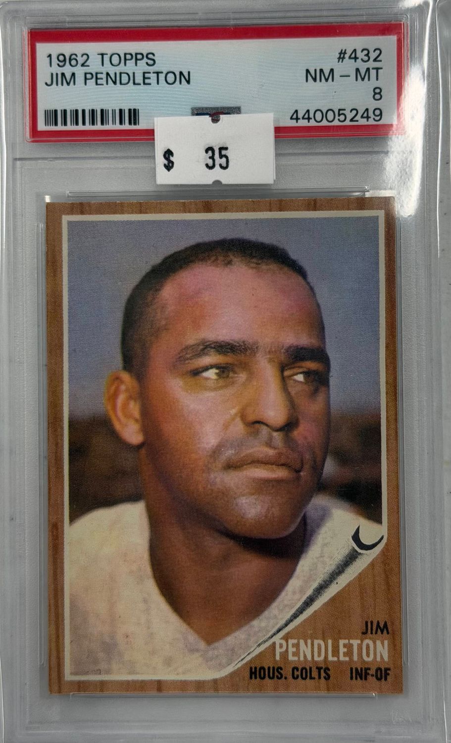 1962 Topps Jim Pendleton #432 PSA 8 (NM-MT) #44005249