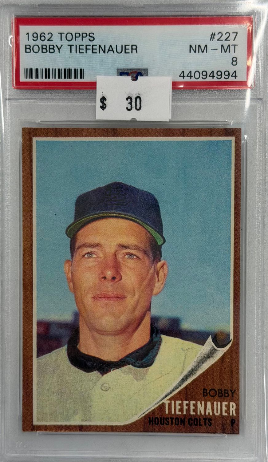 1962 Topps Bobby Tiefenauer #227 PSA 8 (NM-MT) #44094994