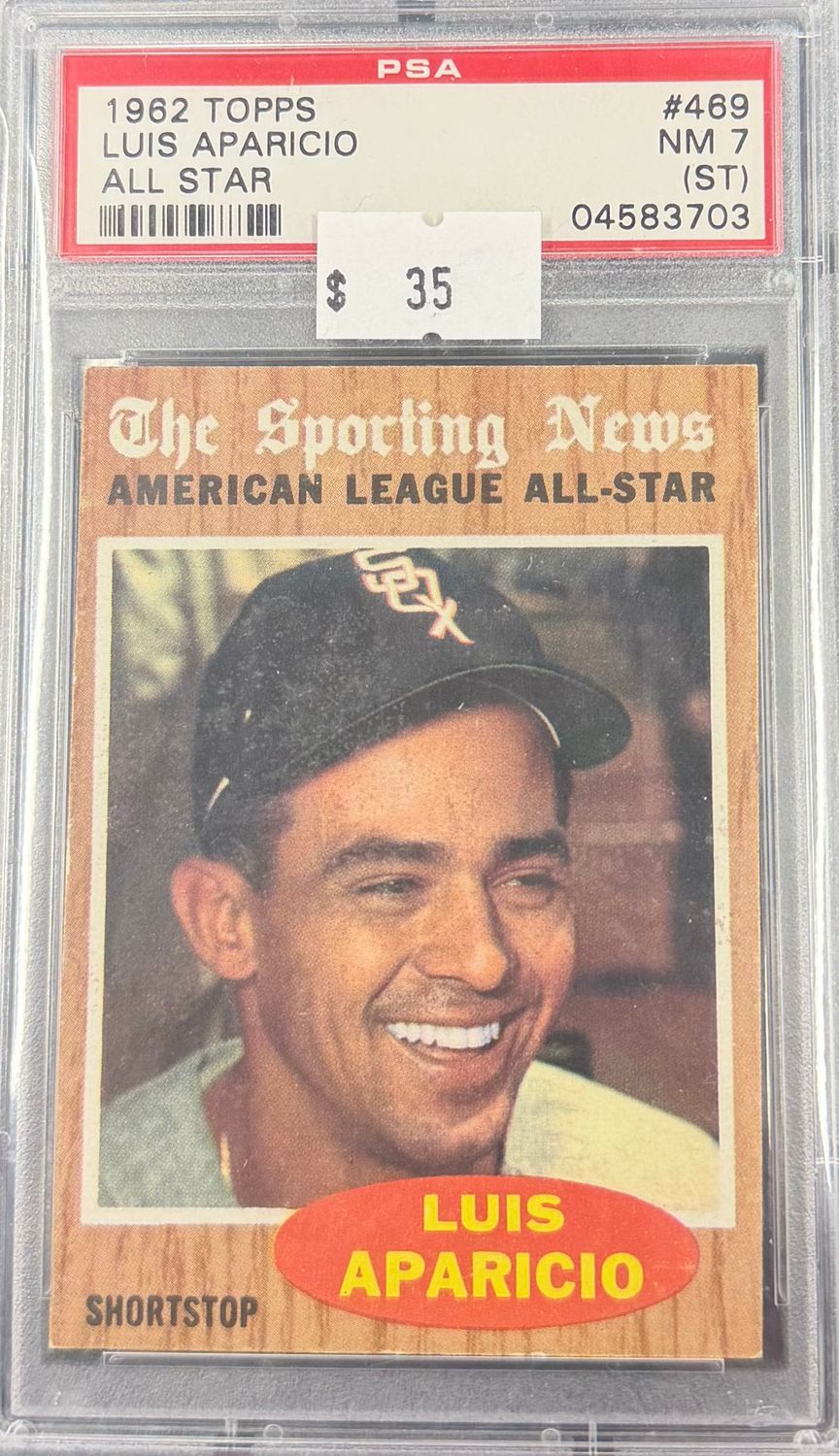 1962 Topps Luis Aparicio #469 PSA 7 (ST) (NM) #04583703