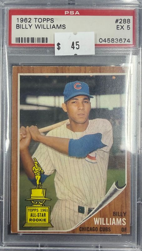 1962 Topps Billy Williams #288 PSA 5 (EX) #04583674