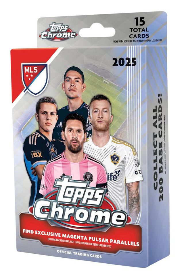 2025 Topps Chrome MLS Major League Soccer Hanger Box