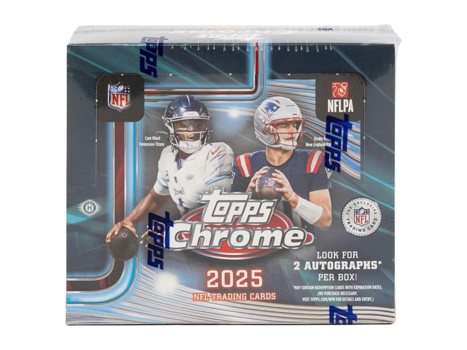 2025 Topps Chrome Football Hobby Jumbo Box