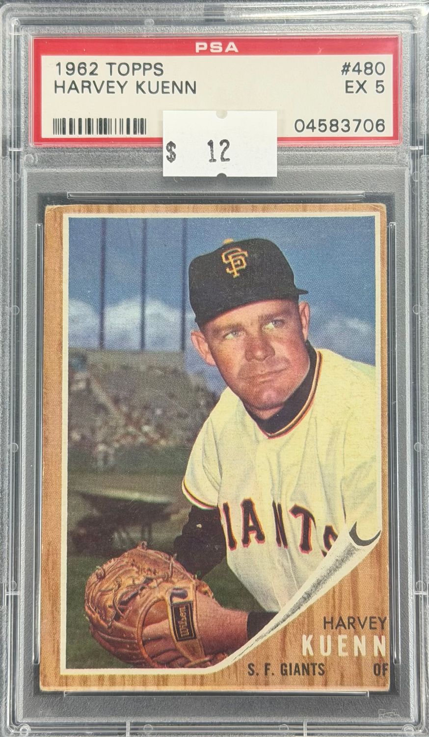 1962 Topps Harvey Kuenn #480 PSA 5 (EX) #04583706