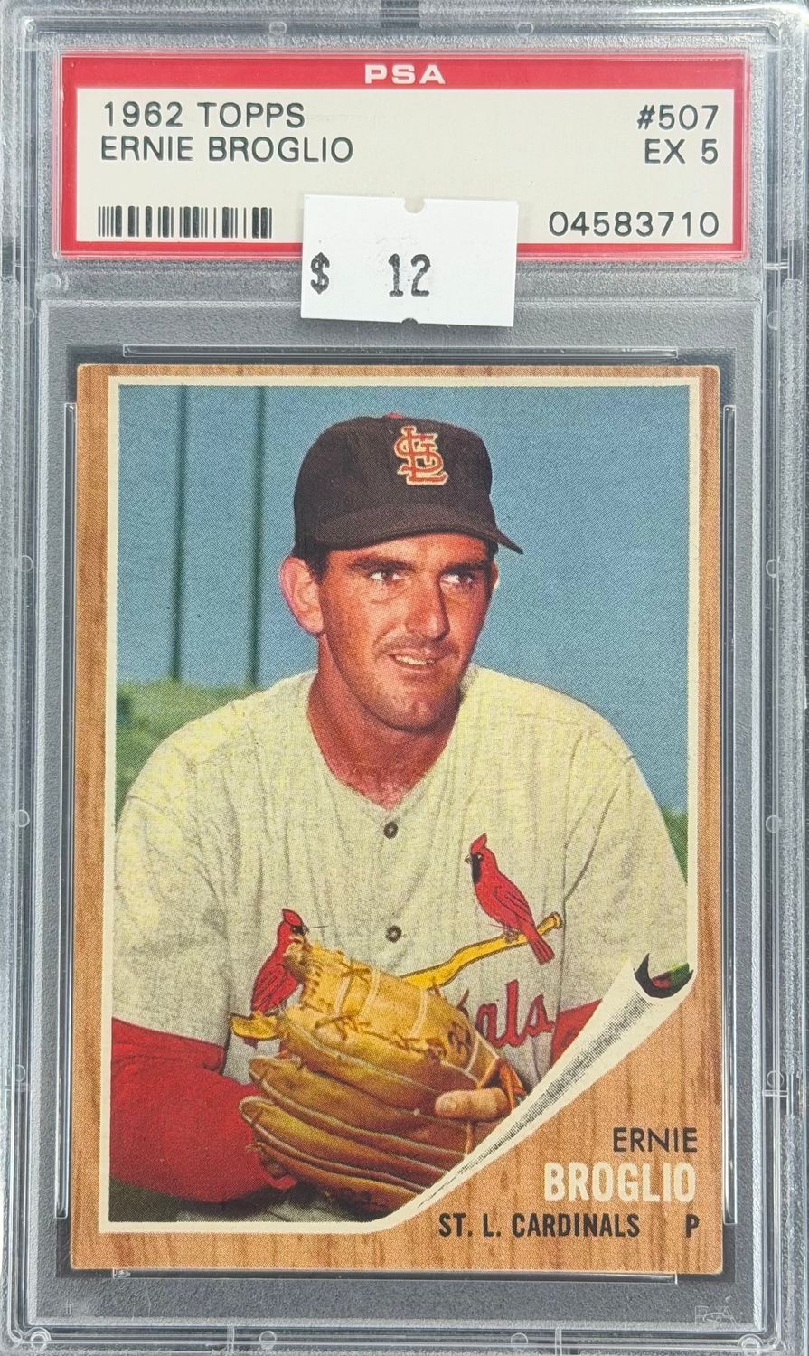 1962 Topps Eddie Brogilo #507 PSA 5 (EX) #04583710