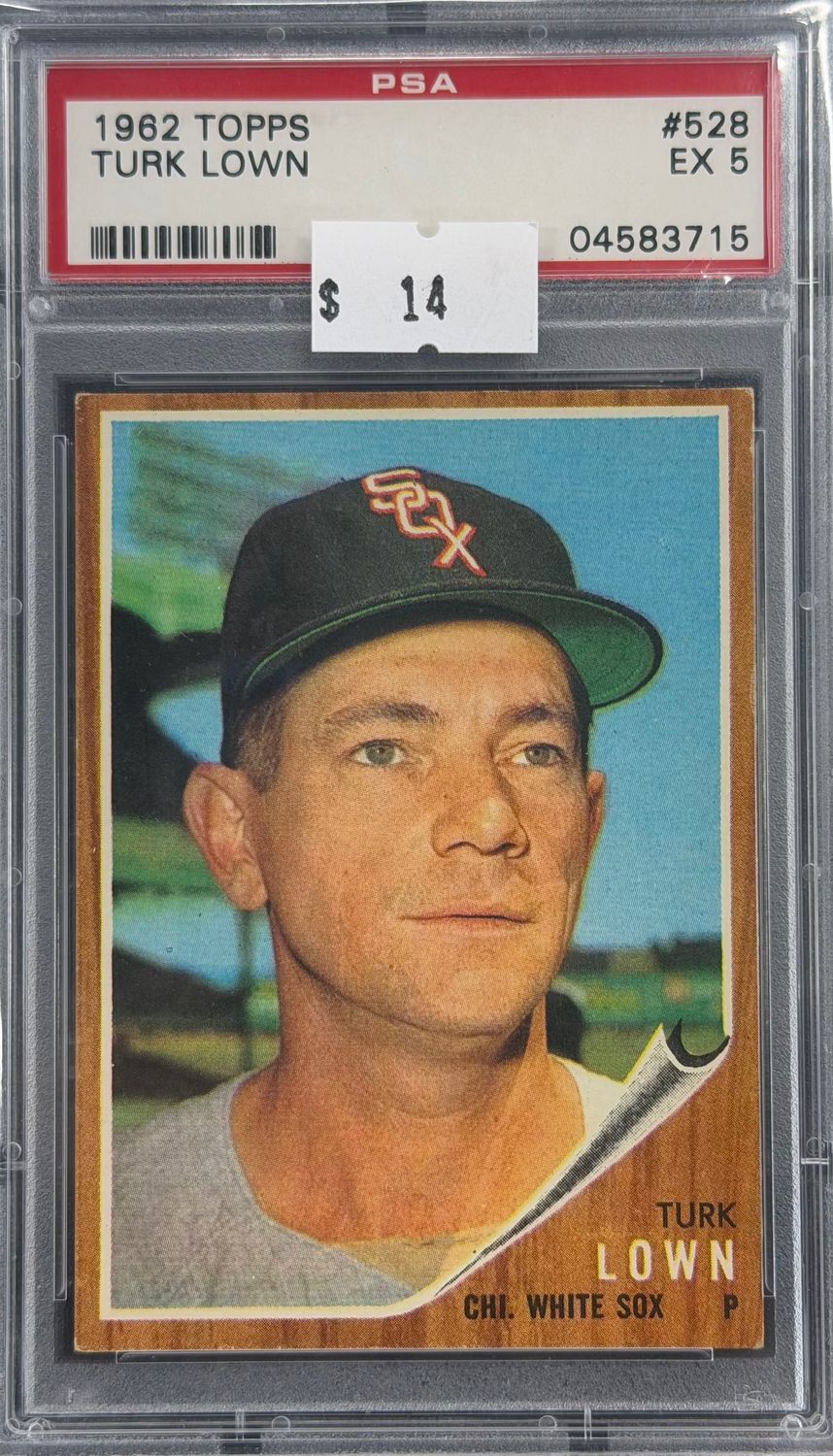 1962 Topps Turk Lown #528 PSA 5 (EX) #04583715