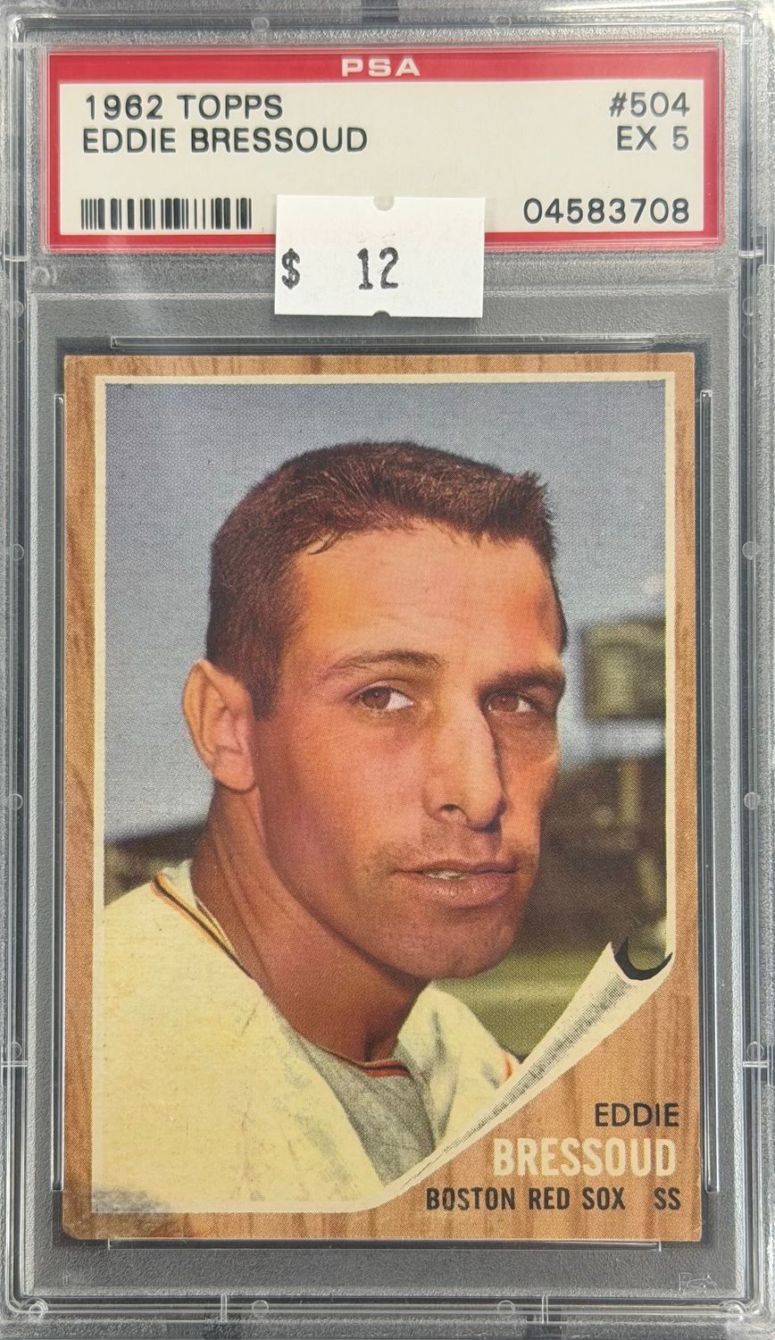 1962 Topps Eddie Bressoud #504 PSA 5 (EX) #04583708