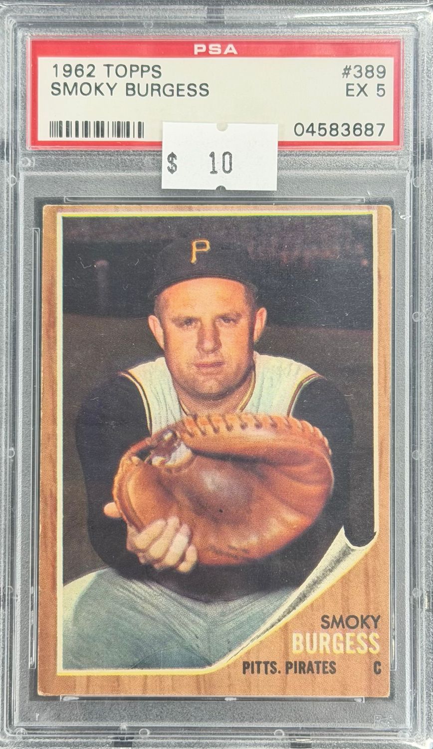 1962 Topps Smoky Burgess #389 PSA 5 (EX) #04583687