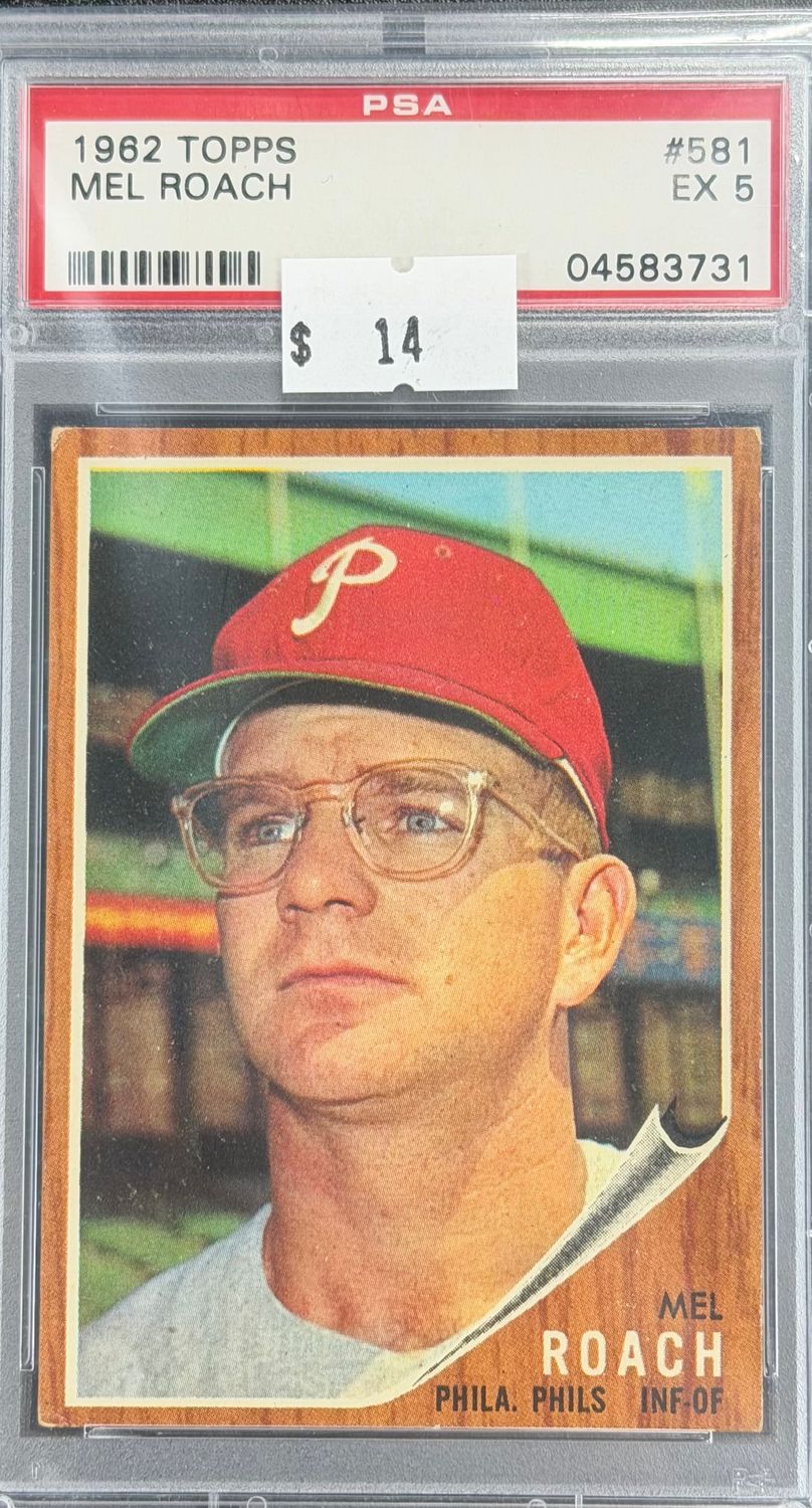 1962 Topps Mel Roach #581 PSA 5 (EX) #04583731