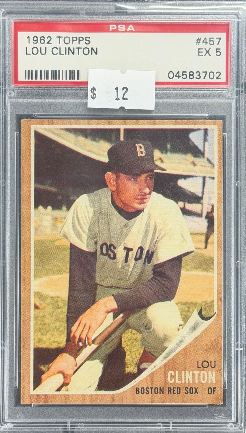 1962 Topps Lou Clinton #457 PSA 5 (EX) #04583702