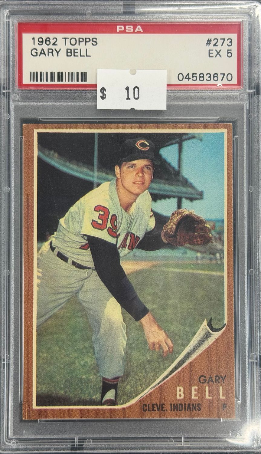 1962 Topps Gary Bell #273 PSA 5 (EX) #04583670