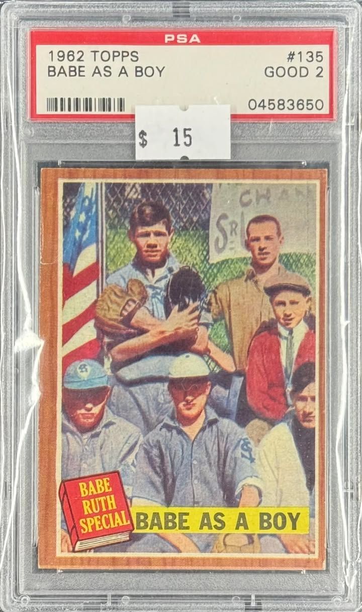 1962 Topps Babe As A Boy #135 PSA 2 (GOOD) #04583650