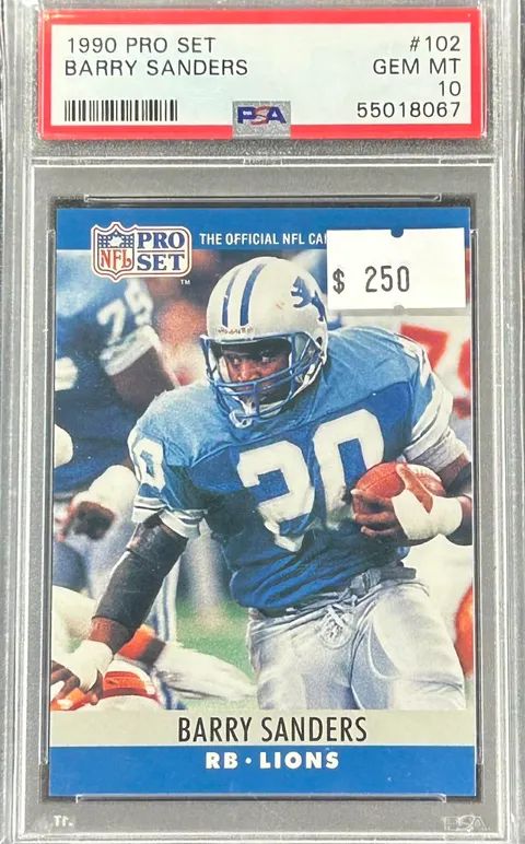 1990 Pro Set Barry Sanders #102 PSA 10 (GEM MT) #55018067