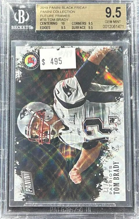 2019 Panini Black Friday Tom Brady #TB Panini Collection Future Frames BGS 9.5 (GEM MINT) #0012061471