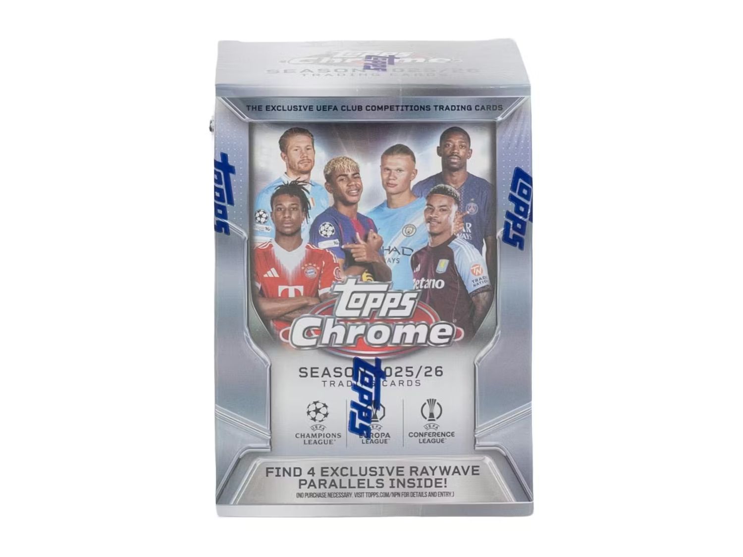 2025-26 Topps Chrome UEFA Club Competitions Soccer Value Blaster Box