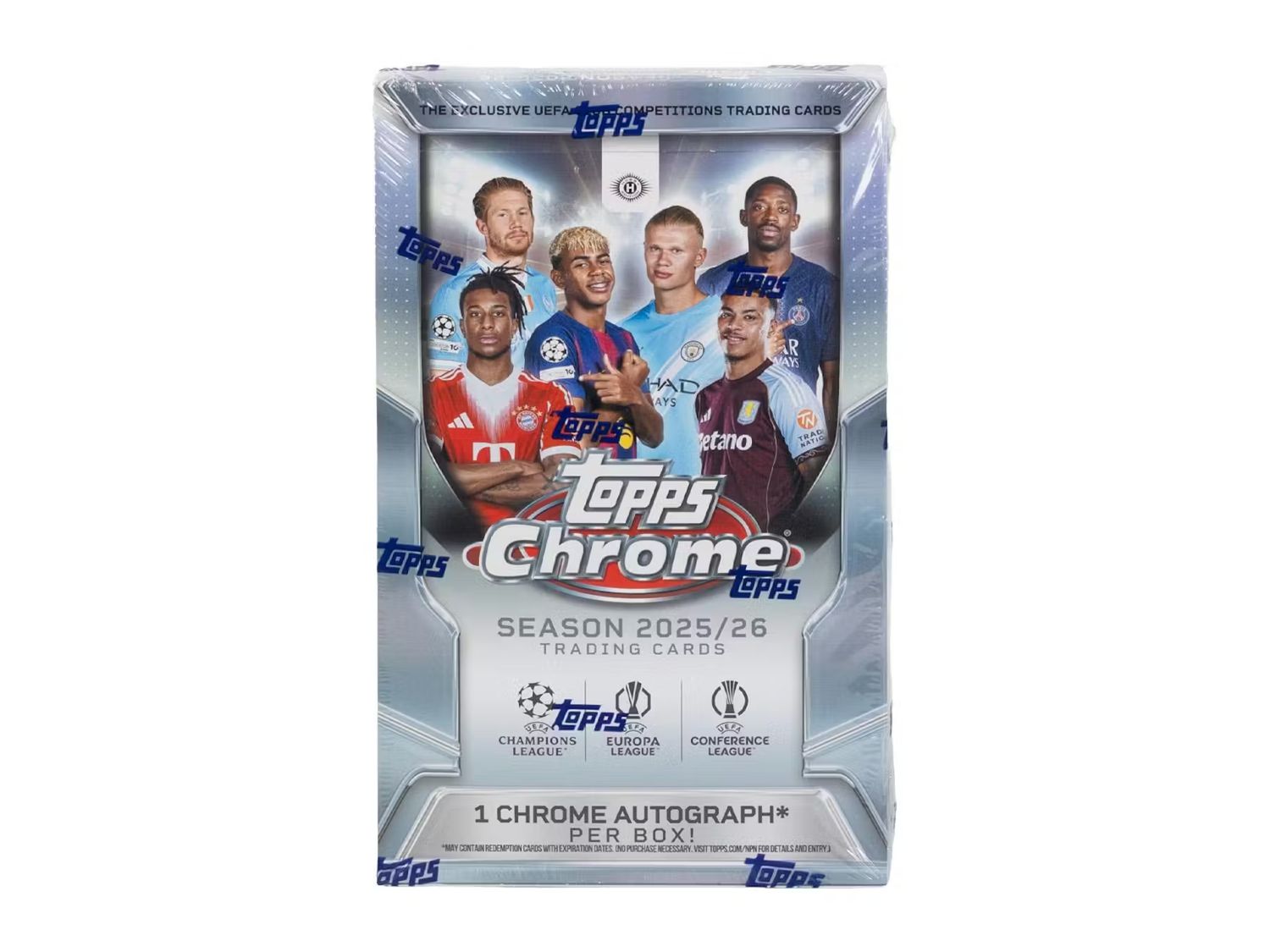 2025-26 Topps Chrome UEFA Club Competitions Soccer Hobby Box