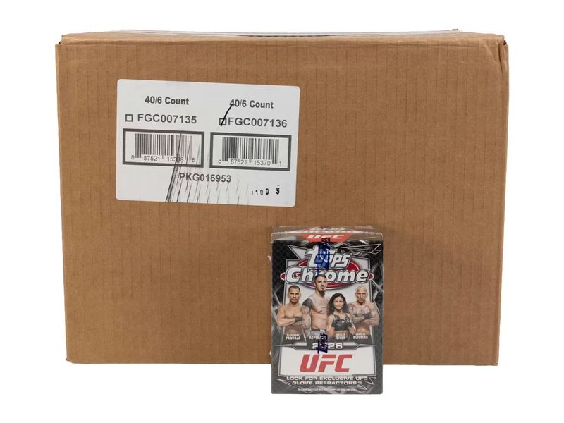 2026 Topps Chrome UFC Value Blaster 40-Box Case [Topps Direct]