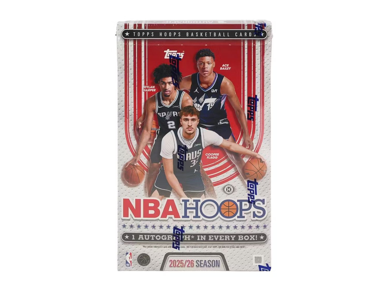 2025-26 Topps NBA Hoops Basketball Hobby Box