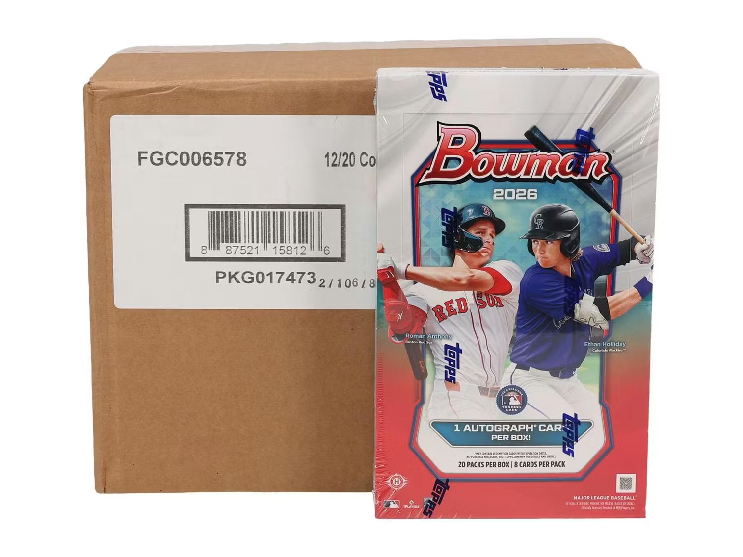 2026 Bowman Baseball Hobby 12-Box Case [Topps Direct]