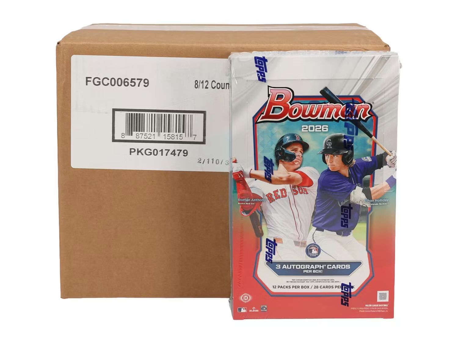 2026 Bowman Baseball Hobby Jumbo 8-Box Case [Topps Direct]