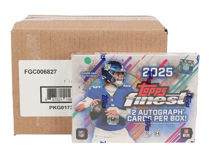 2025 Topps Finest Football Hobby 8-Box Case [Topps Direct]