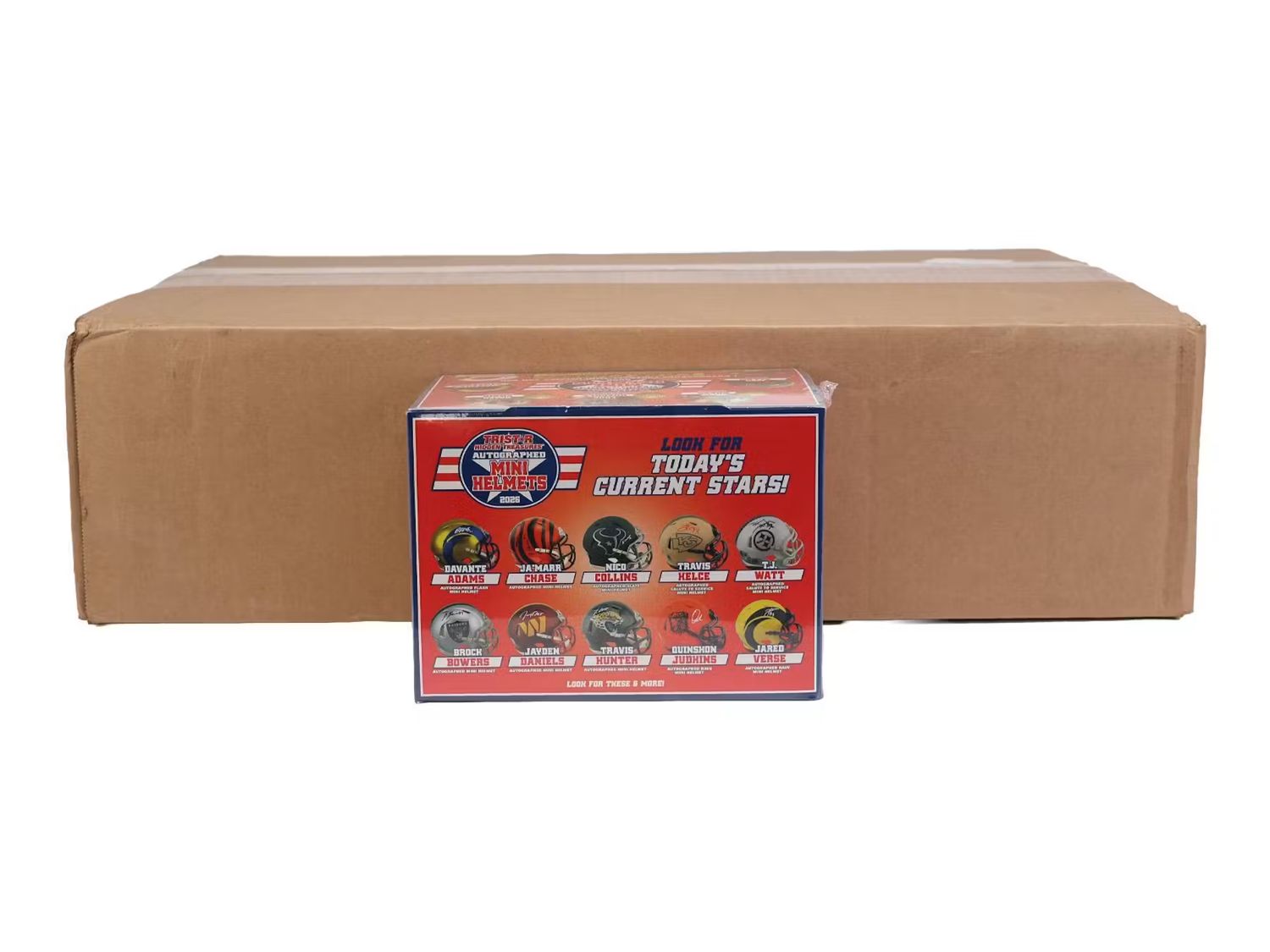 2026 TRISTAR Hidden Treasures Autographed Football Mini 8-Helmet Case