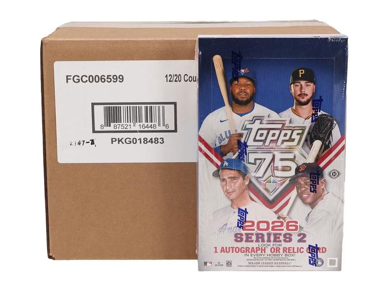 2026 Topps Series 2 Baseball Hobby 12-Box Case [Topps Direct]