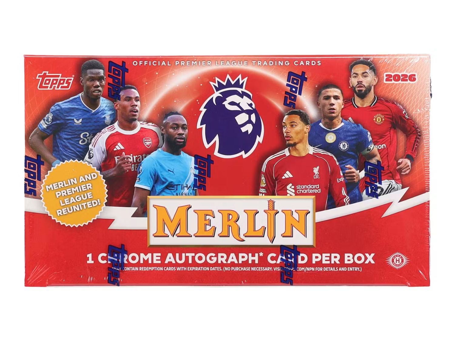 2025-26 Topps Chrome Merlin Premier League EPL Soccer Hobby Box