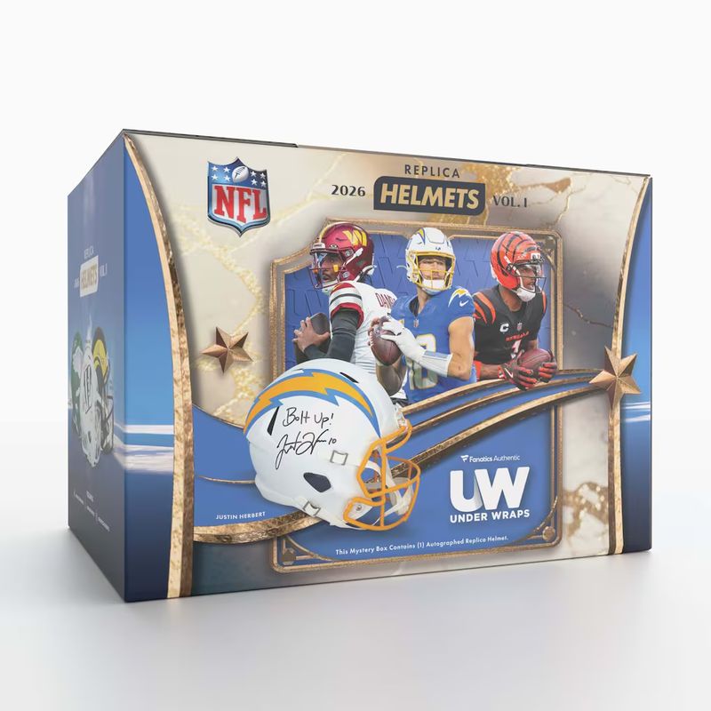 2026 Fanatics Under Wraps NFL Autographed Replica Helmet 2026 Fanatics Under Wraps NFL Autographed Replica Helmet