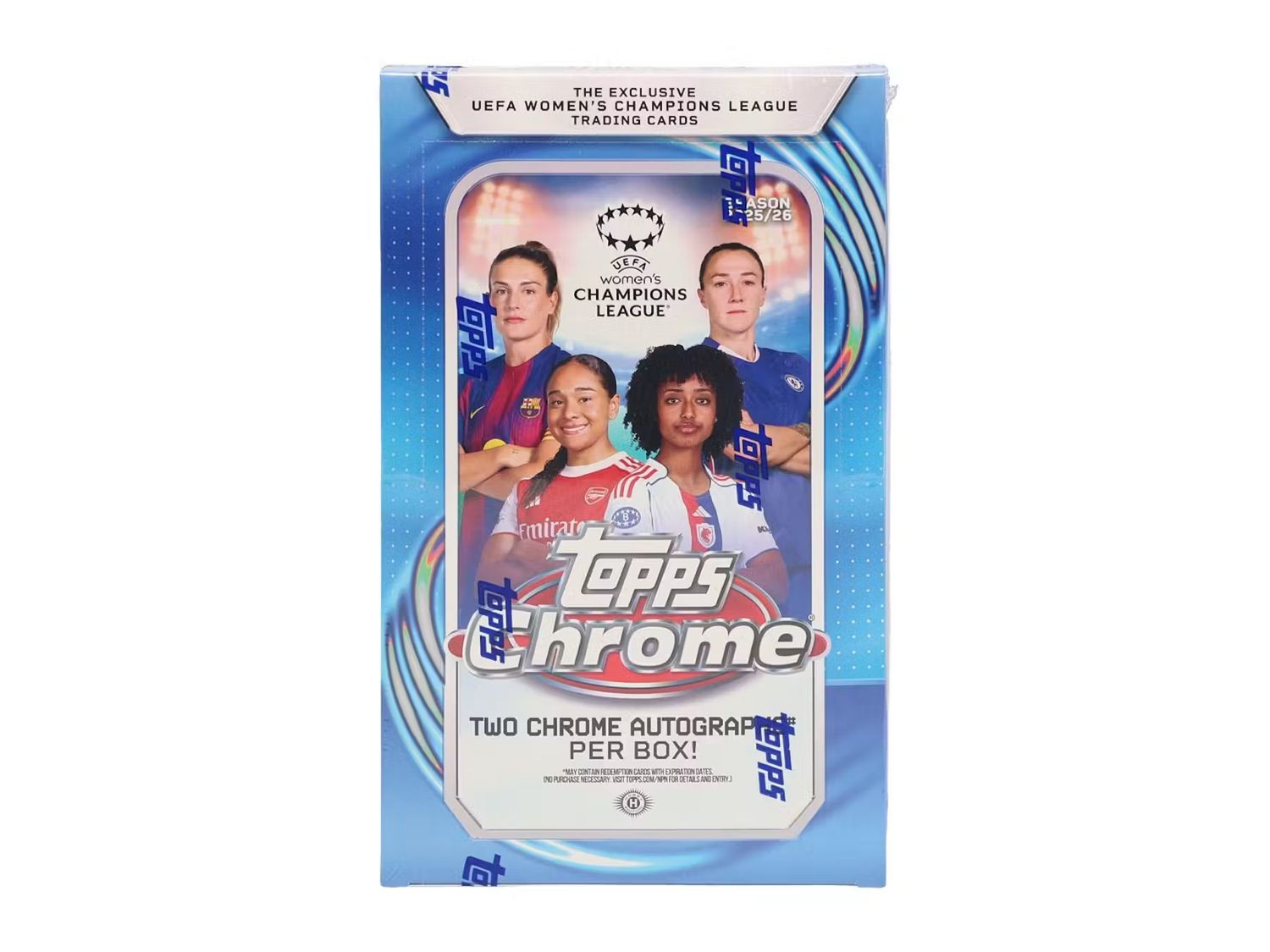 2025-26 Topps Chrome UEFA Women's Champions League Soccer Hobby Box