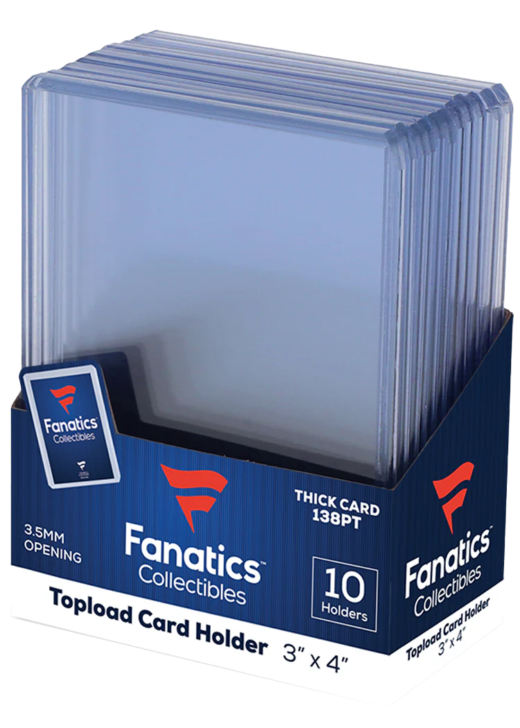138PT. Fanatics 3x4 Toploaders 10ct.