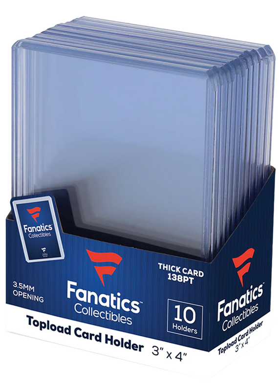 138PT. Fanatics 3x4 Toploaders 10ct.