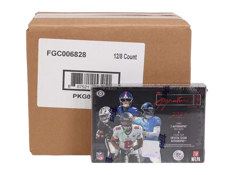 2025 Topps Signature Class Football Hobby 12-Box Case [Topps Direct]