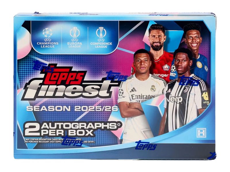 2025-26 Topps Finest UEFA Club Competitions Soccer Hobby Box
