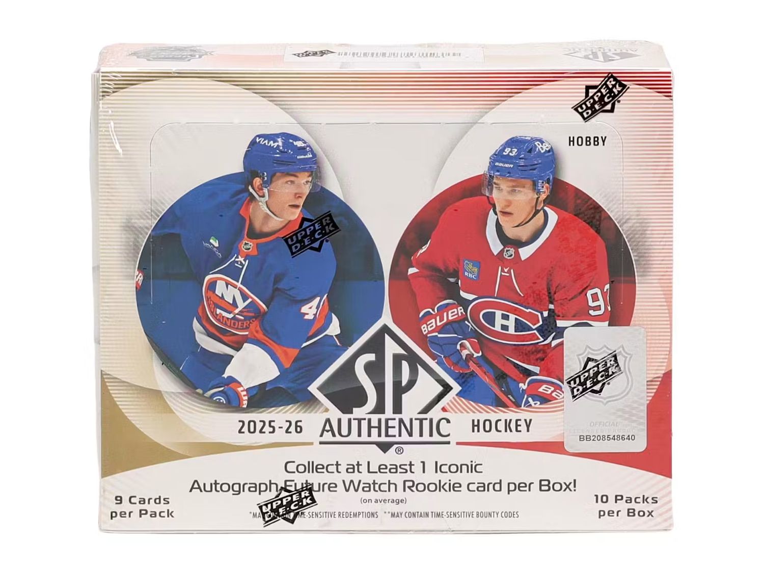 2025-26 Upper Deck SP Authentic Hockey Hobby Box